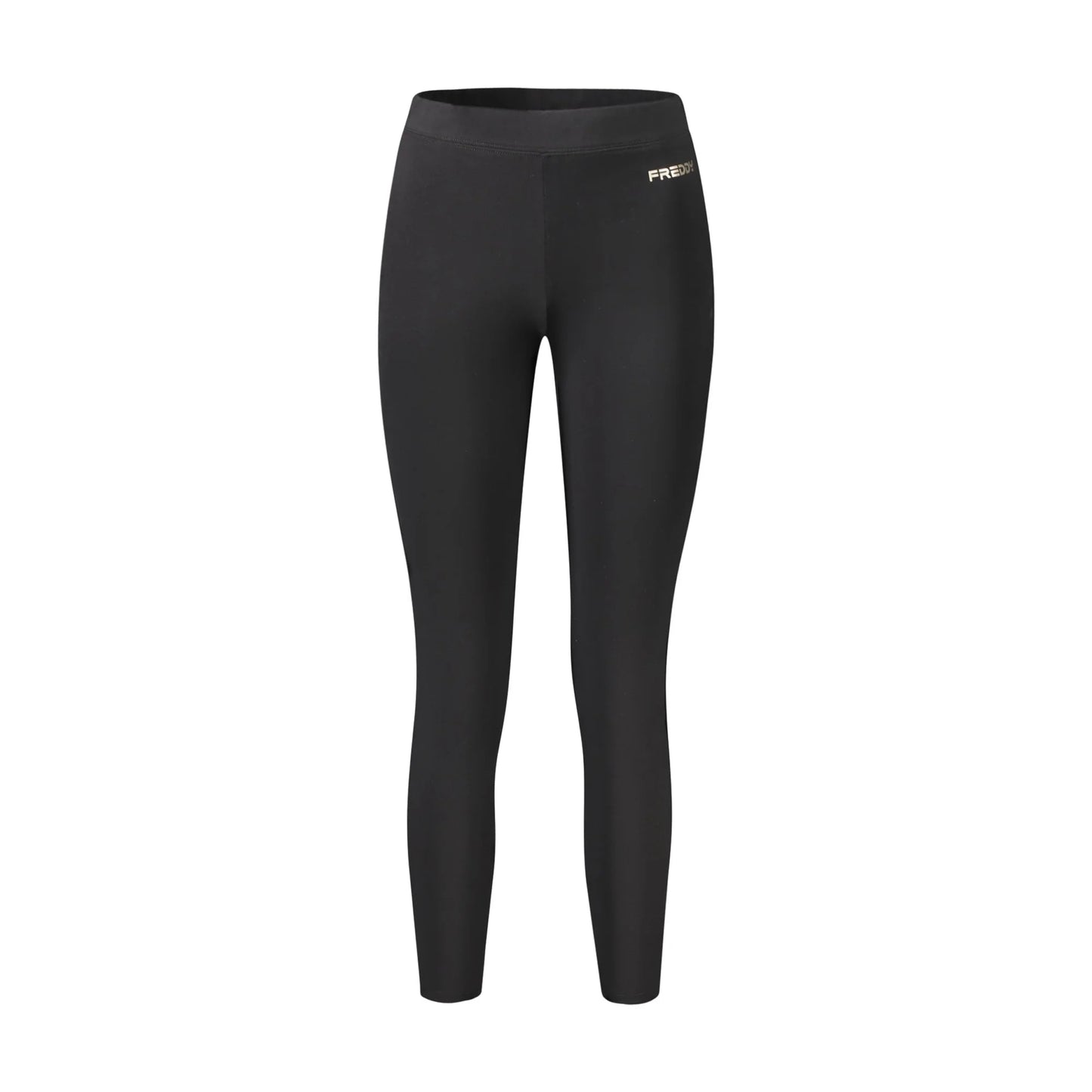 Freddy Pantaloni Leggins Donna Nero Stampa Logo - foto prodotto