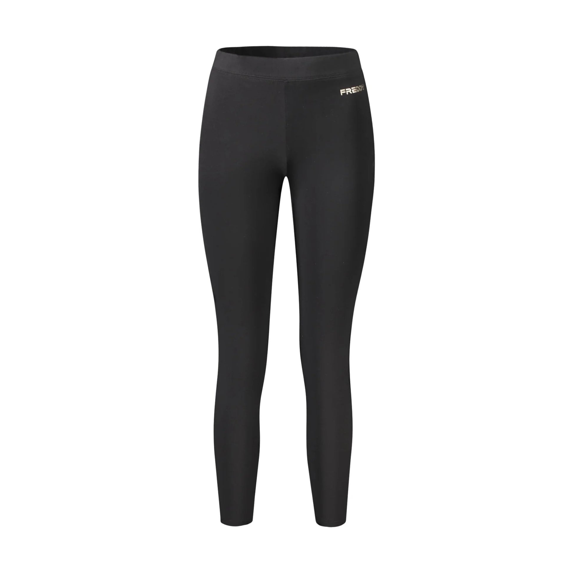 Freddy Pantaloni Leggins Donna Nero Stampa Logo - foto prodotto