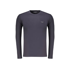 Guess Jeans T-Shirt Maniche Lunghe Uomo Blu Stampa in Rilievo Logo