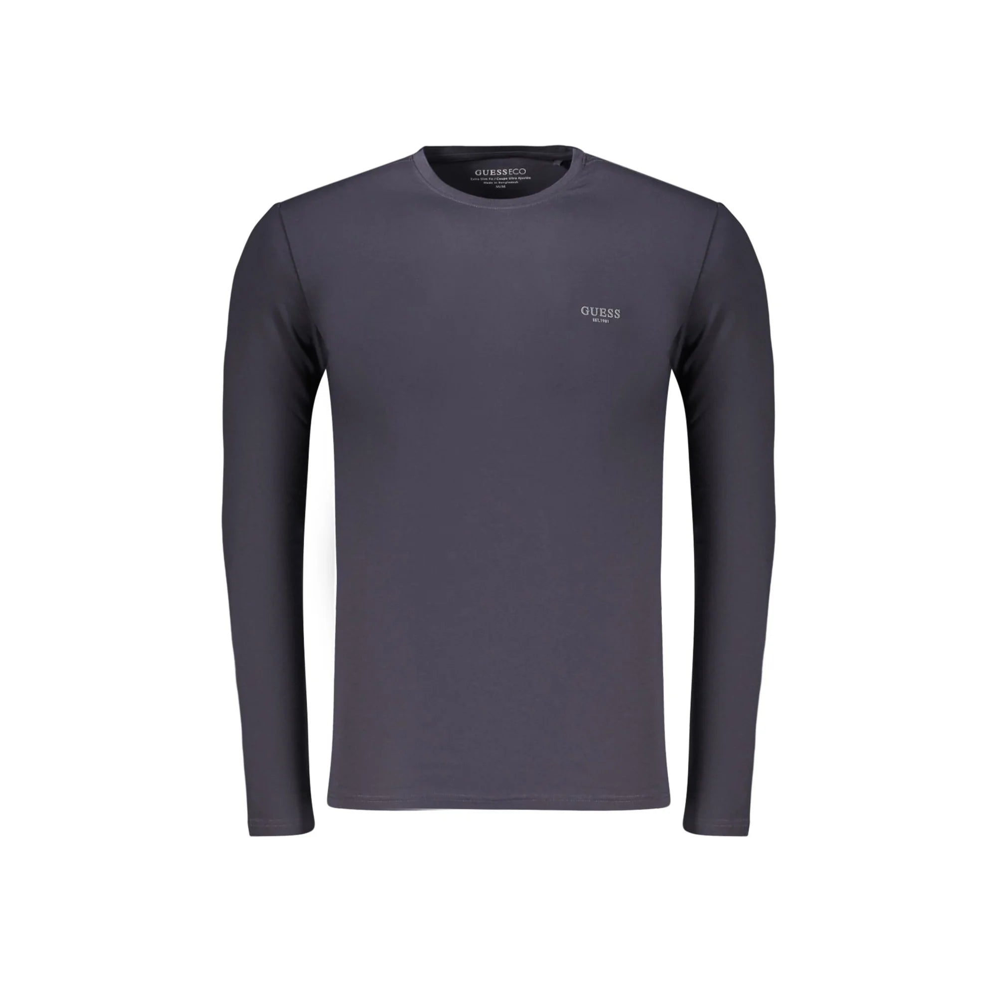 GUESS JEANS T-SHIRT MANICHE LUNGHE UOMO BLU