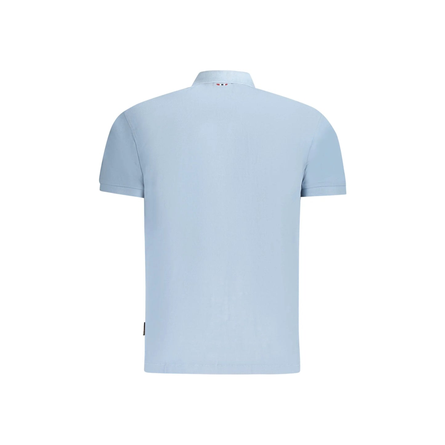 Napapijri Polo Maniche Corte Uomo Azzurra Stampa/Ricamo/Logo azzurro - vista 2
