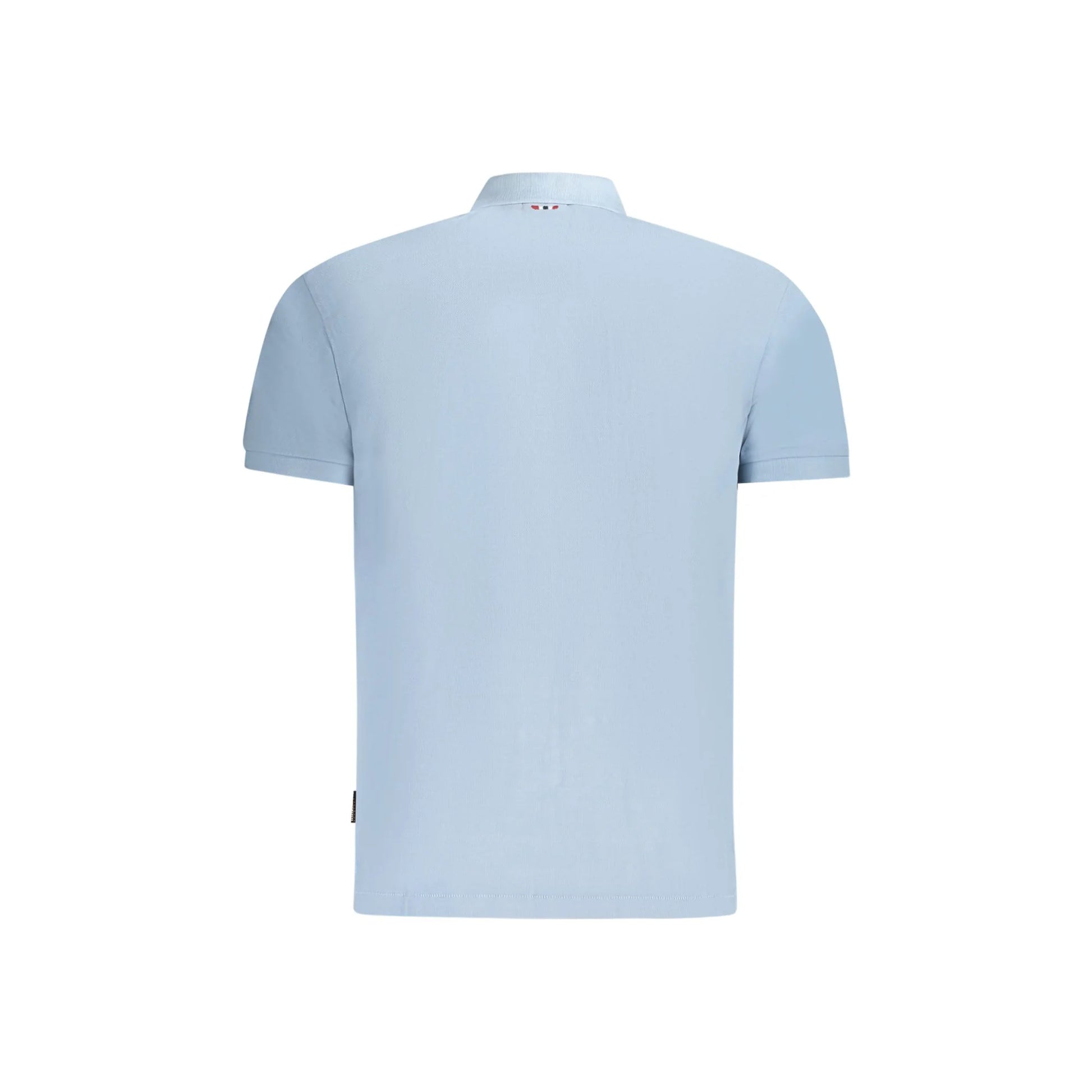 Napapijri Polo Maniche Corte Uomo Azzurra Stampa/Ricamo/Logo azzurro - vista 2