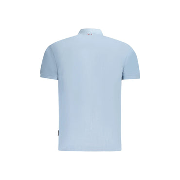 Napapijri Polo Maniche Corte Uomo Azzurra Stampa/Ricamo/Logo azzurro - vista 2