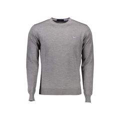 Harmont & Blaine Suéter Hombre Gris Cuello Redondo Logo