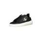 CALVIN KLEIN Scarpe Sneakers Uomo Nere con Dettagli a Contrasto e Logo Nero - foto prodotto