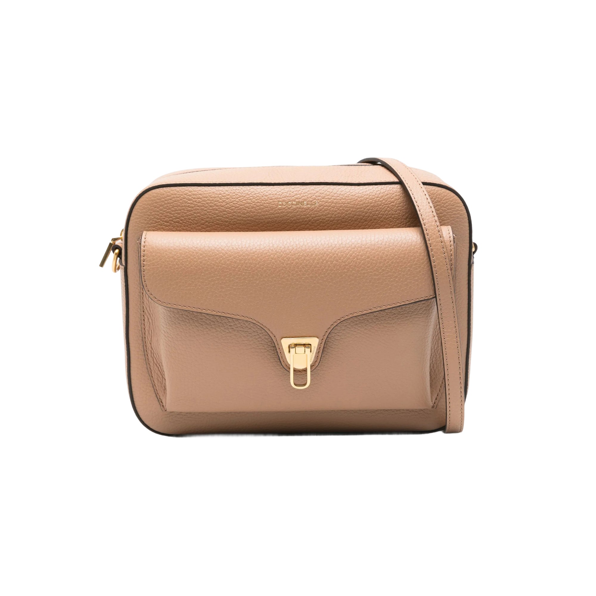 COCCINELLE Borsa Donna a Tracolla Marrone, In Vera Pelle, Beat Soft Media