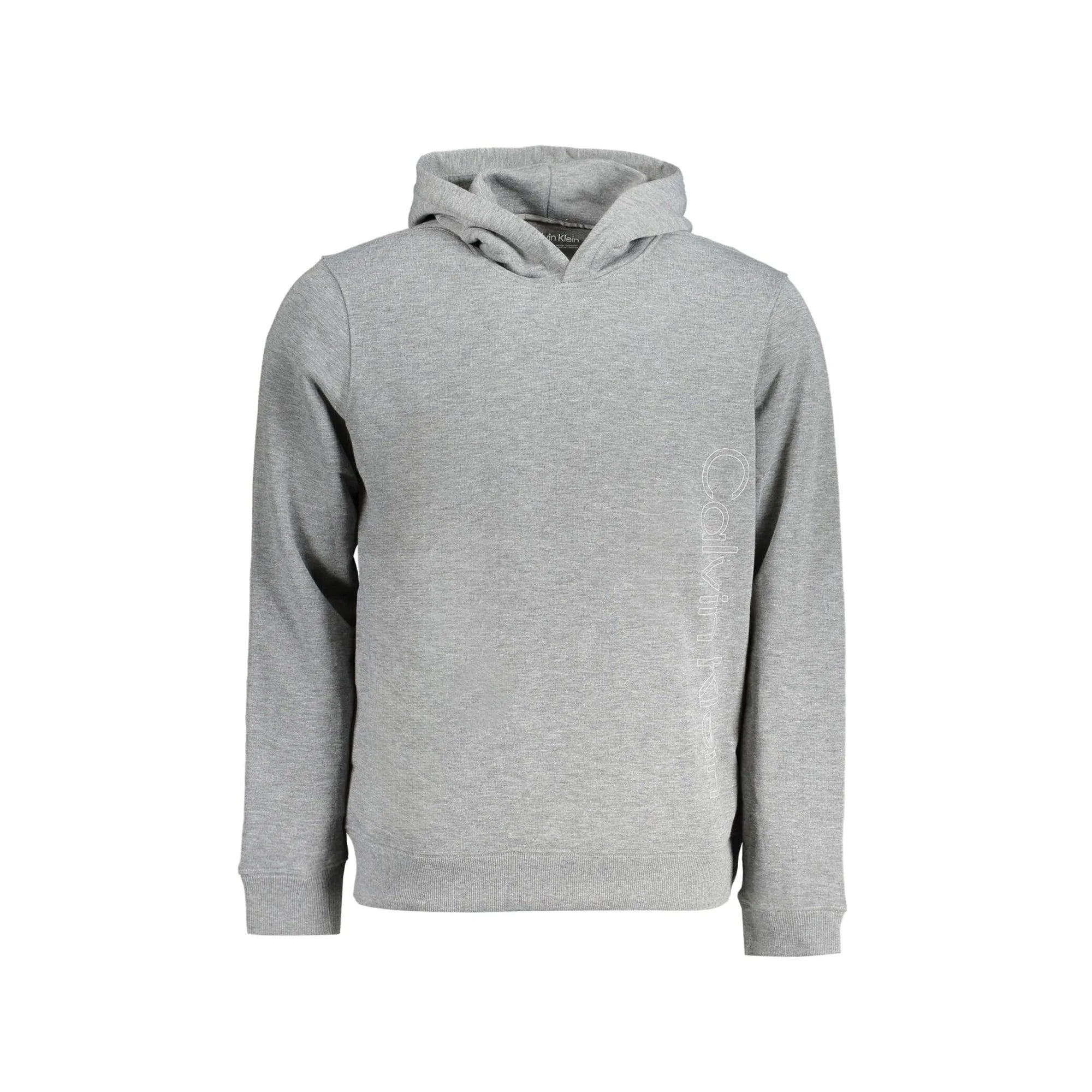 Calvin Klein Felpa Maniche Lunghe Uomo Grigia Stampa Logo Felpe Grigio - foto prodotto