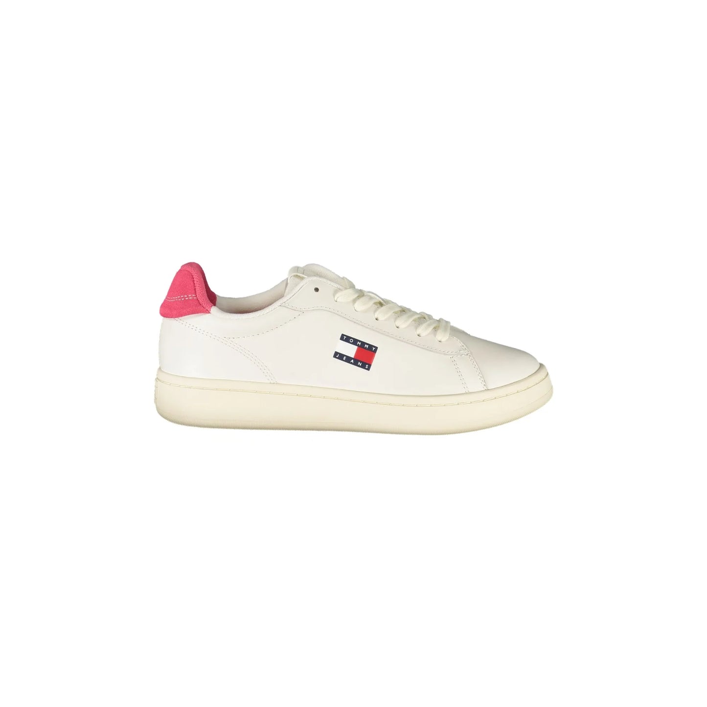 TOMMY HILFIGER Sneakers Donna Bianche con Dettagli Fuxia Bianco - foto prodotto