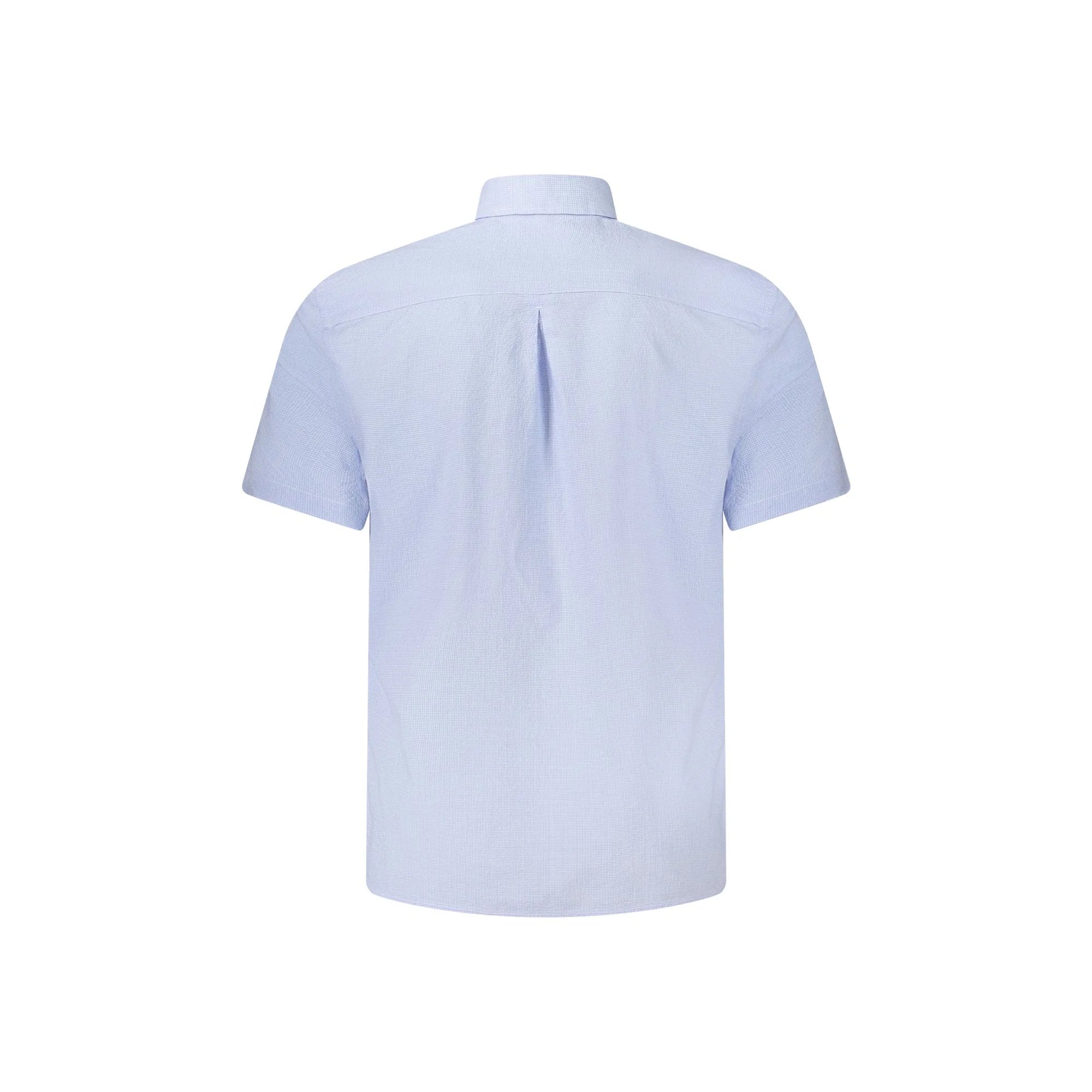 GUESS JEANS CAMICIA MANICHE CORTE UOMO AZZURRO