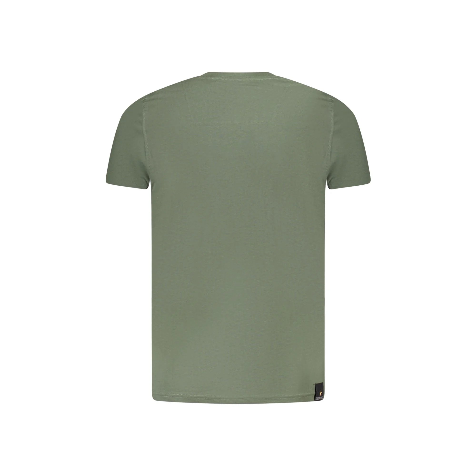 Accademia Militare T-Shirt Maniche Corte Uomo Verde Stampa Logo - vista 2