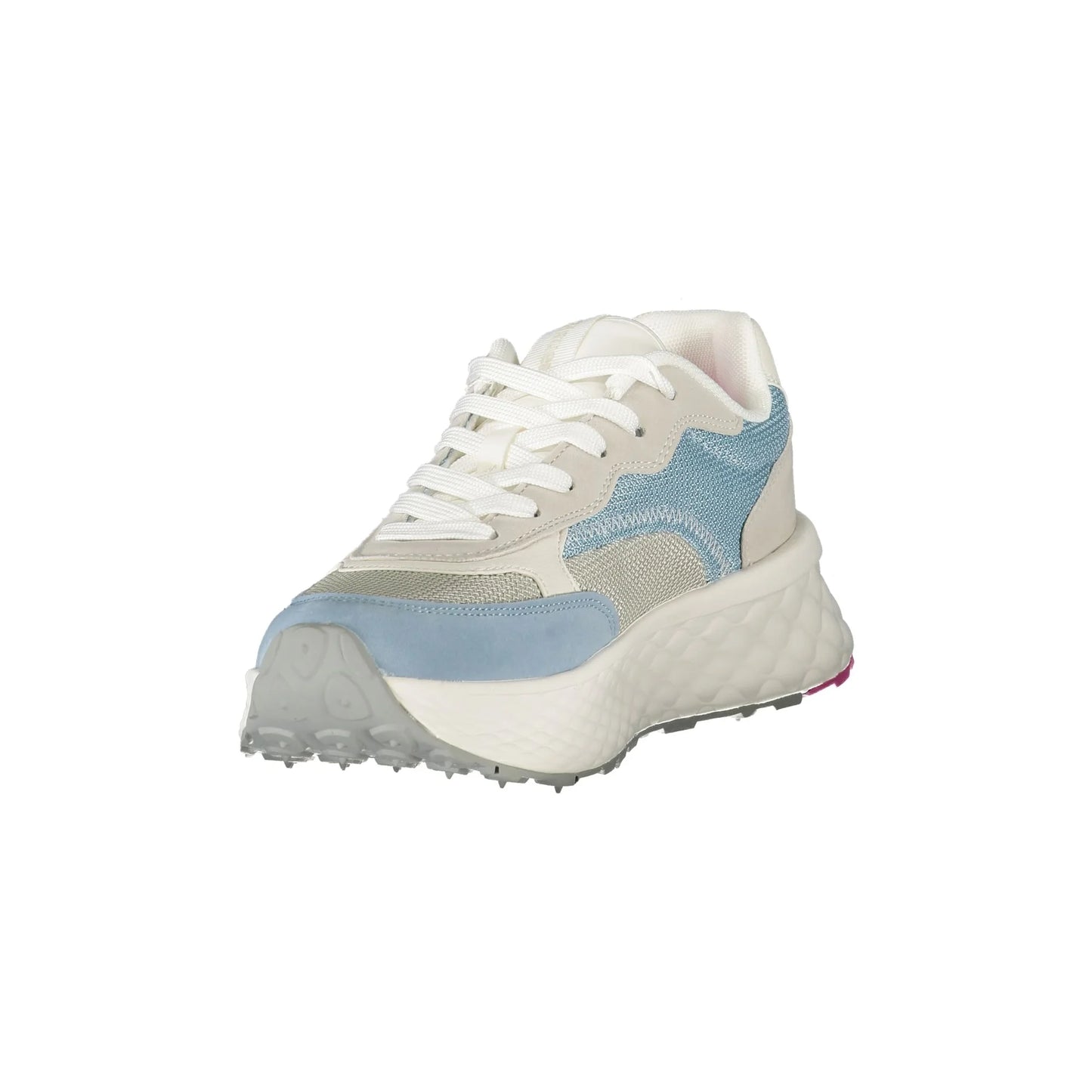 Blauer Sneakers donna bianco