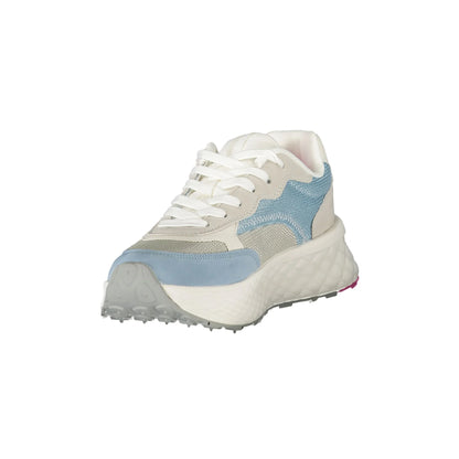 Blauer Sneakers donna bianco