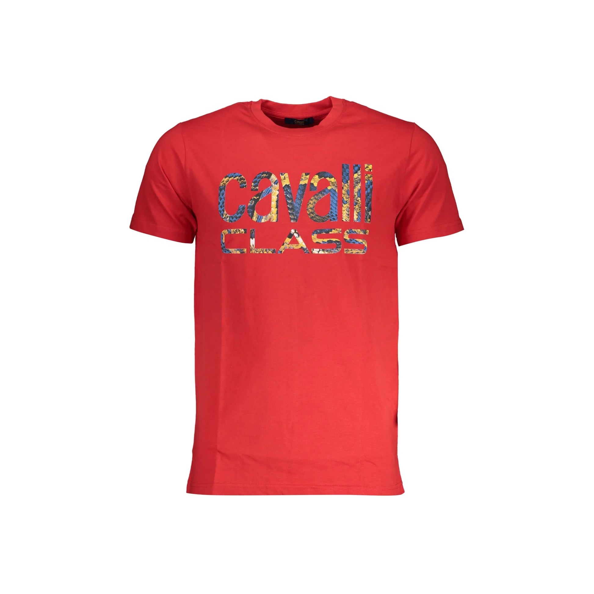 Cavalli Class T-Shirt Maniche Corte Uomo Rossa Stampa Rosso - foto prodotto