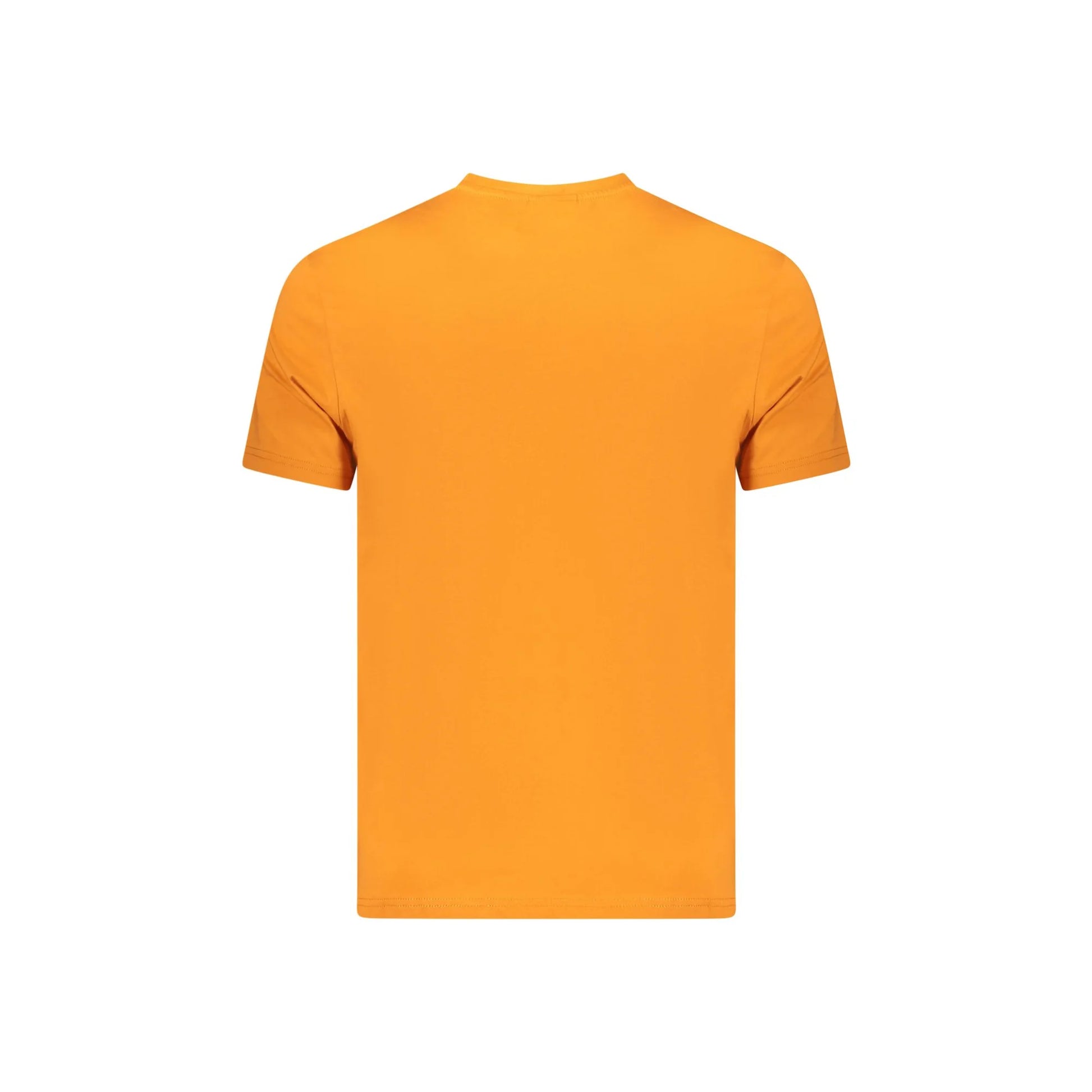Napapijri T-Shirt Uomo Arancio Maniche Corte Girocollo Ricamo Logo - vista 2