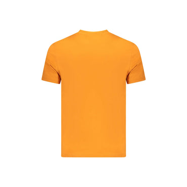 Napapijri T-Shirt Uomo Arancio Maniche Corte Girocollo Ricamo Logo - vista 2