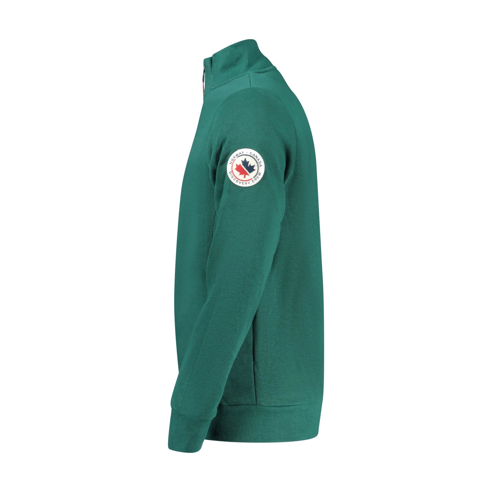 Norway 1963 Felpa Uomo Verde con Zip Felpata Applicazione Logo Felpe - vista 2