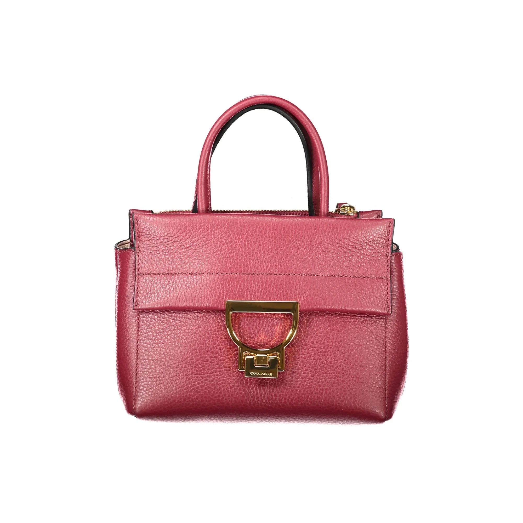 Coccinelle Borsa Donna Viola Arlettis Manici Tracolla Pelle Zip Logo Borse Rosso - foto prodotto