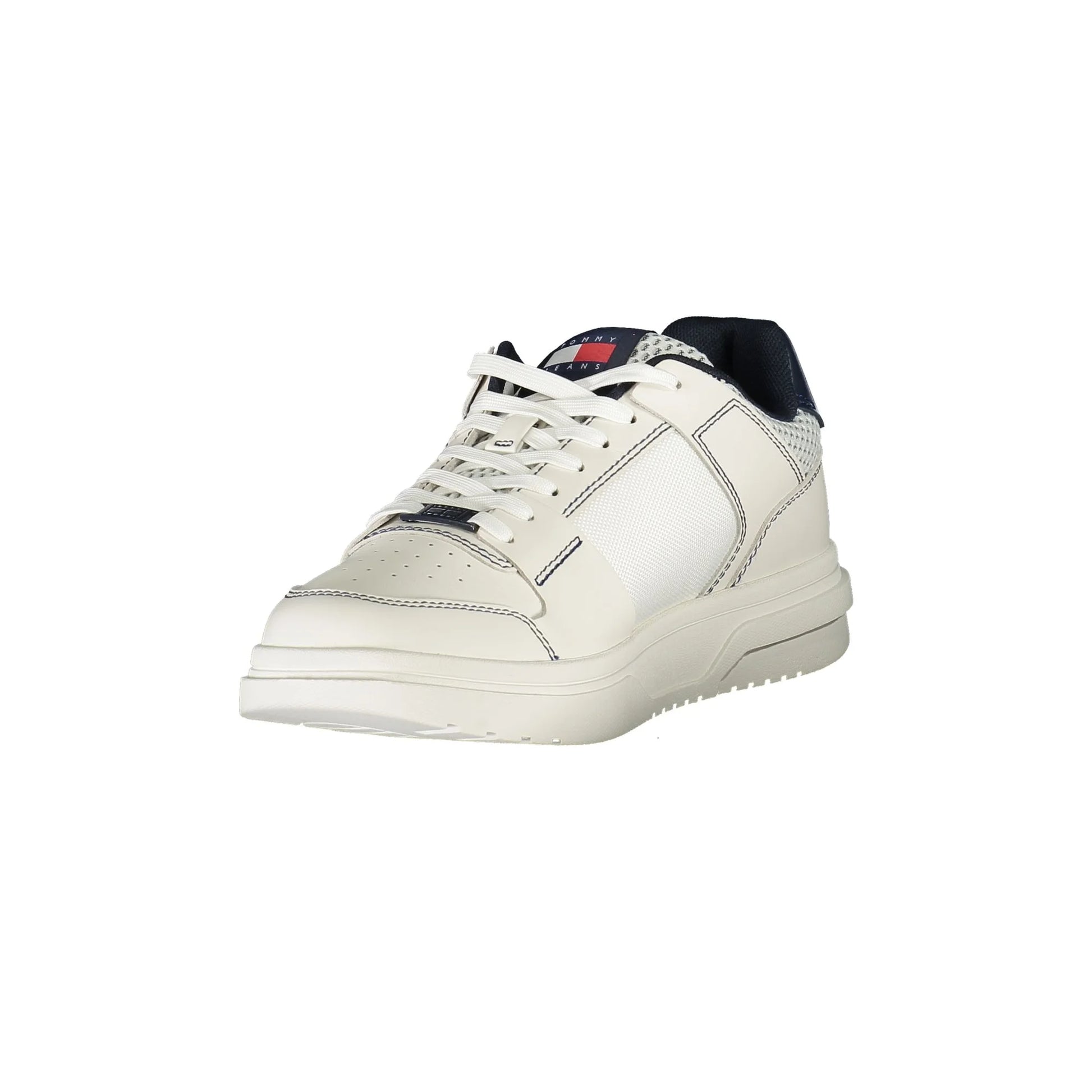 TOMMY HILFIGER Scarpe Sneakers Uomo Blu con Ricamo, Applicazione e Plantare Removibile - vista 3