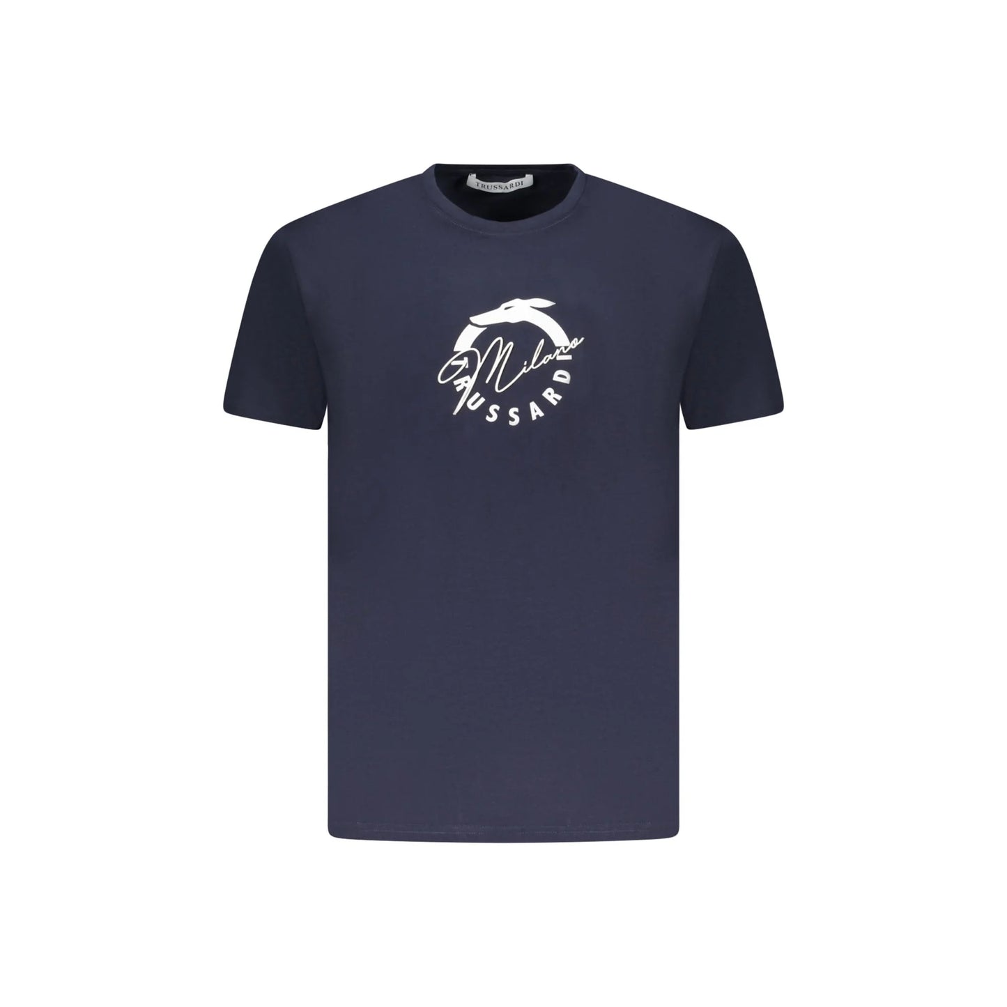 Trussardi T-Shirt Maniche Corte Uomo Blu Stampa Logo - foto prodotto