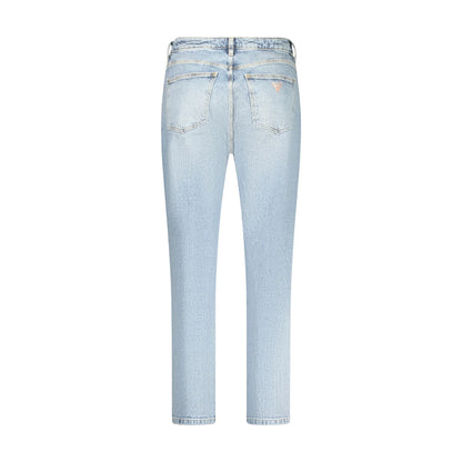 Guess Jeans Donna Azzurri Tapered High Logo - vista 2