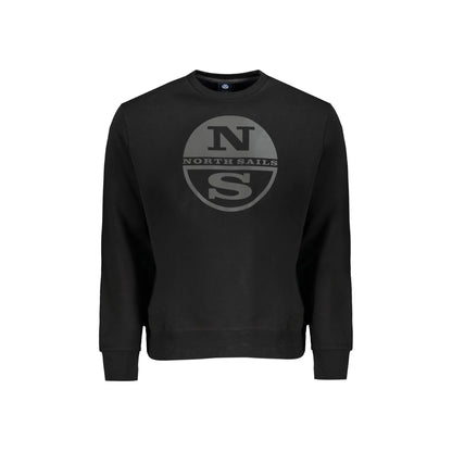 North Sails Felpa Uomo Nera Girocollo con Logo Felpe Nero - foto prodotto