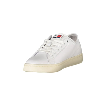 TOMMY HILFIGER Sneakers Donna Bianche con Lacci e Dettagli a Contrasto bianco - vista 3
