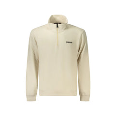Napapijri Felpa Maniche Lunghe Uomo Beige Stampa Logo