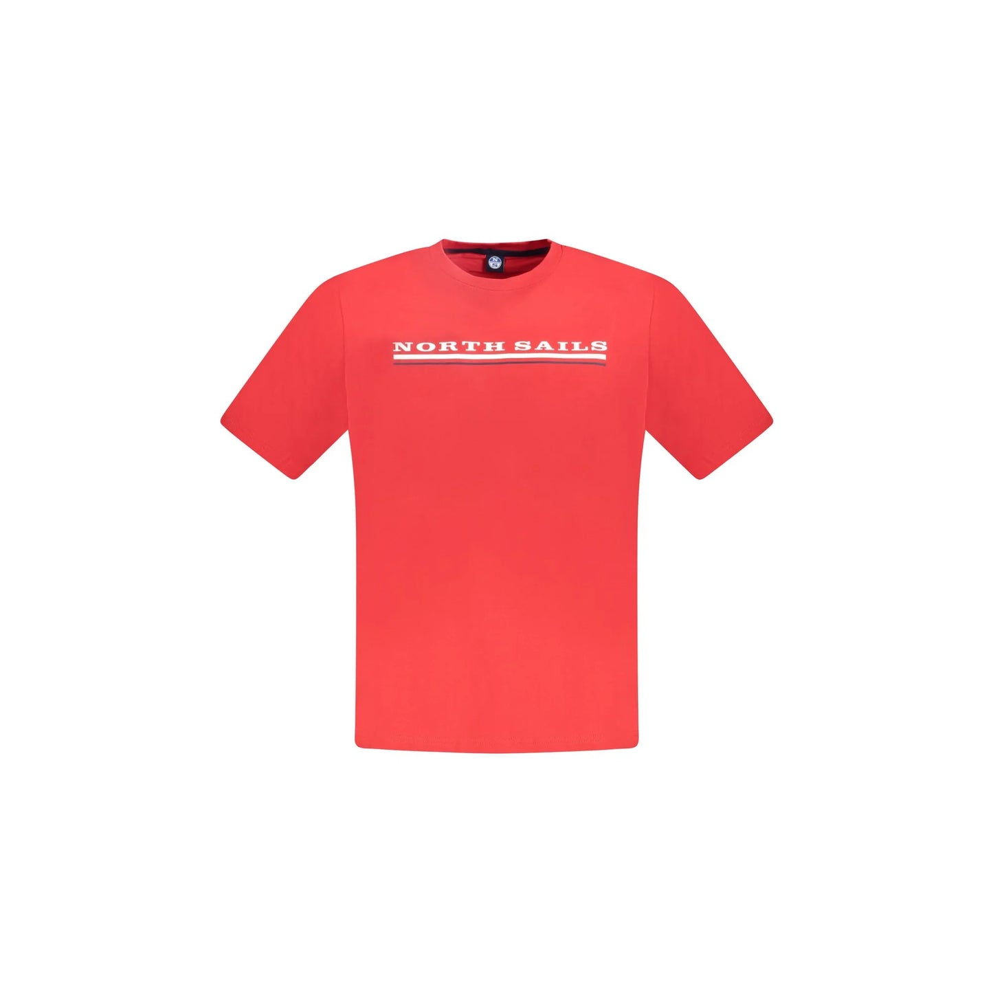North Sails T-Shirt Maniche Corte Uomo Rossa Stampa Logo Rosso - foto prodotto