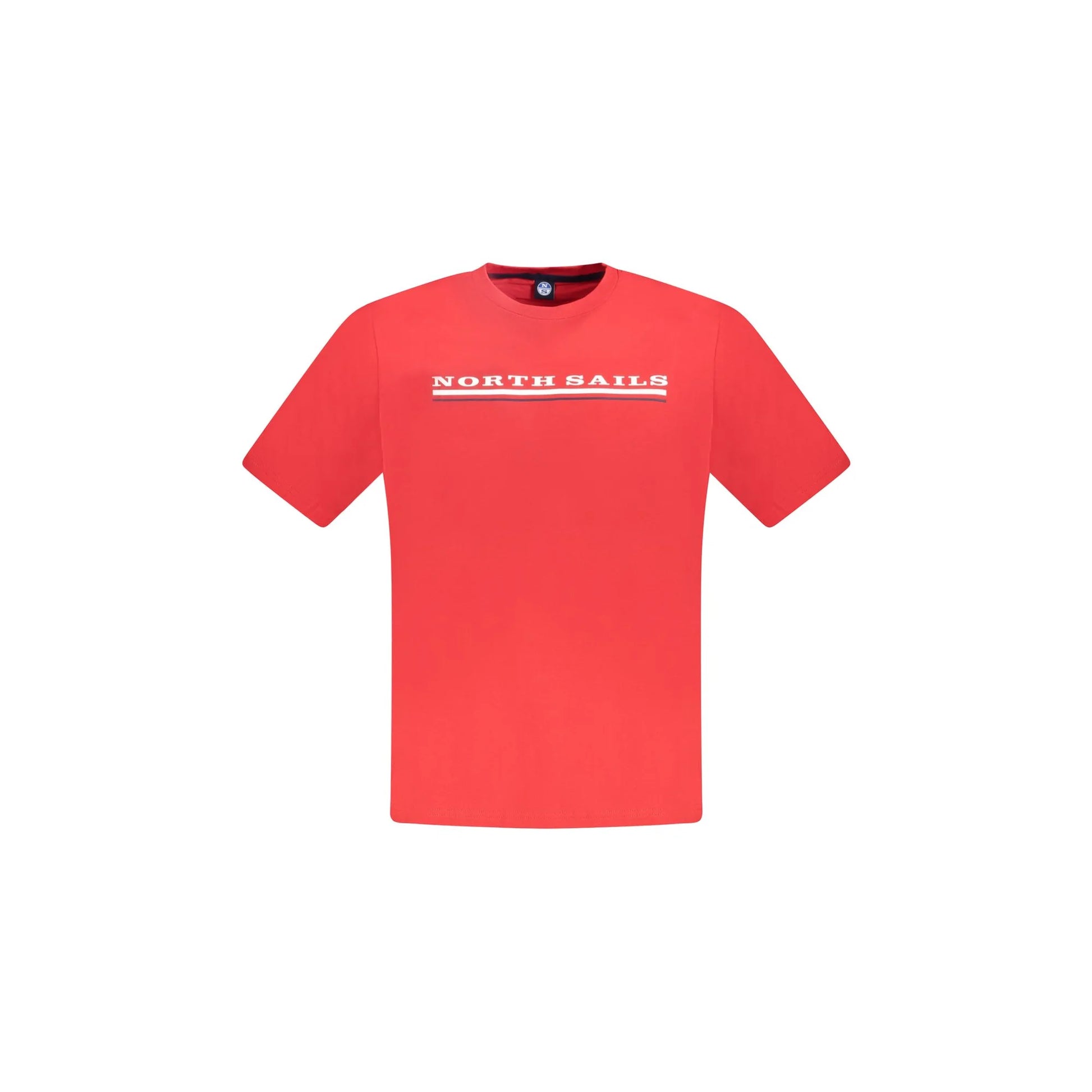 North Sails T-Shirt Maniche Corte Uomo Rossa Stampa Logo Rosso - foto prodotto