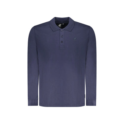 U.S. Grand Polo Uomo Blu Maniche Lunghe Cotone Ricamo Logo - foto prodotto