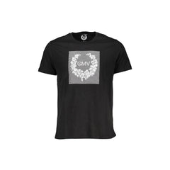 Gian Marco Venturi T-Shirt Maniche Corte Uomo Nera Stampa