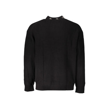 Calvin Klein Maglia Uomo Nera Ricamo Logo Maglie nero - vista 2
