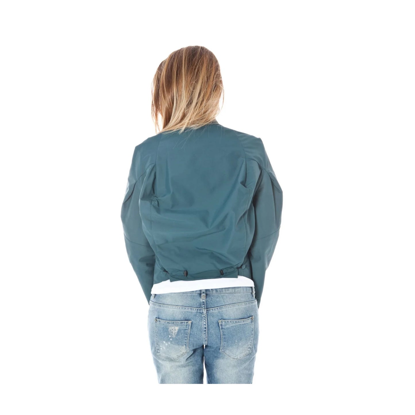 Calvin Klein Giubbotto Maniche Lunghe Donna Verde Logo Giubbotti e Giacche - vista 3