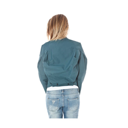 Calvin Klein Giubbotto Maniche Lunghe Donna Verde Logo Giubbotti e Giacche - vista 3