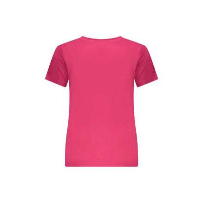 Pepe Jeans T-Shirt Maniche Corte Donna Rossa Stampa Logo rosso - vista 2
