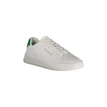 Tommy Hilfiger Sneakers Uomo Bianche Dettagli Verde Logo bianco - vista 2