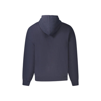 Guess Jeans Felpa Maniche Lunghe Uomo Blu Ricamo Felpe - vista 2