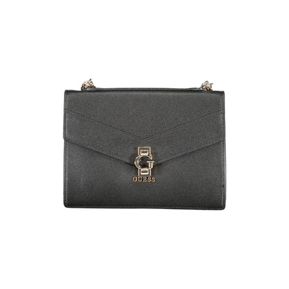 GUESS JEANS Borsa Donna a Spalla Nera Jorah con Catena e Scomparti Borse Nero - foto prodotto