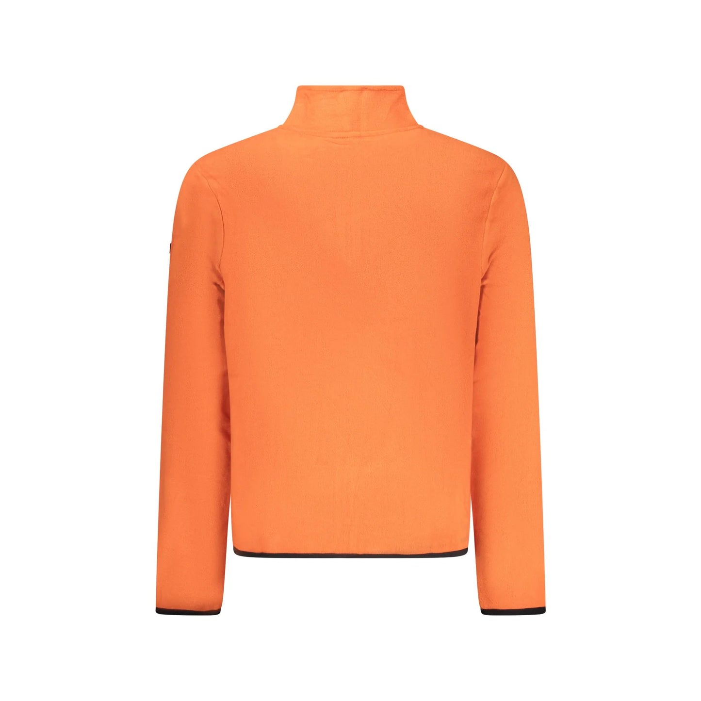 Norway 1963 Felpa Uomo Arancio Mezza Zip Pile Applicazione Logo Felpe - vista 2