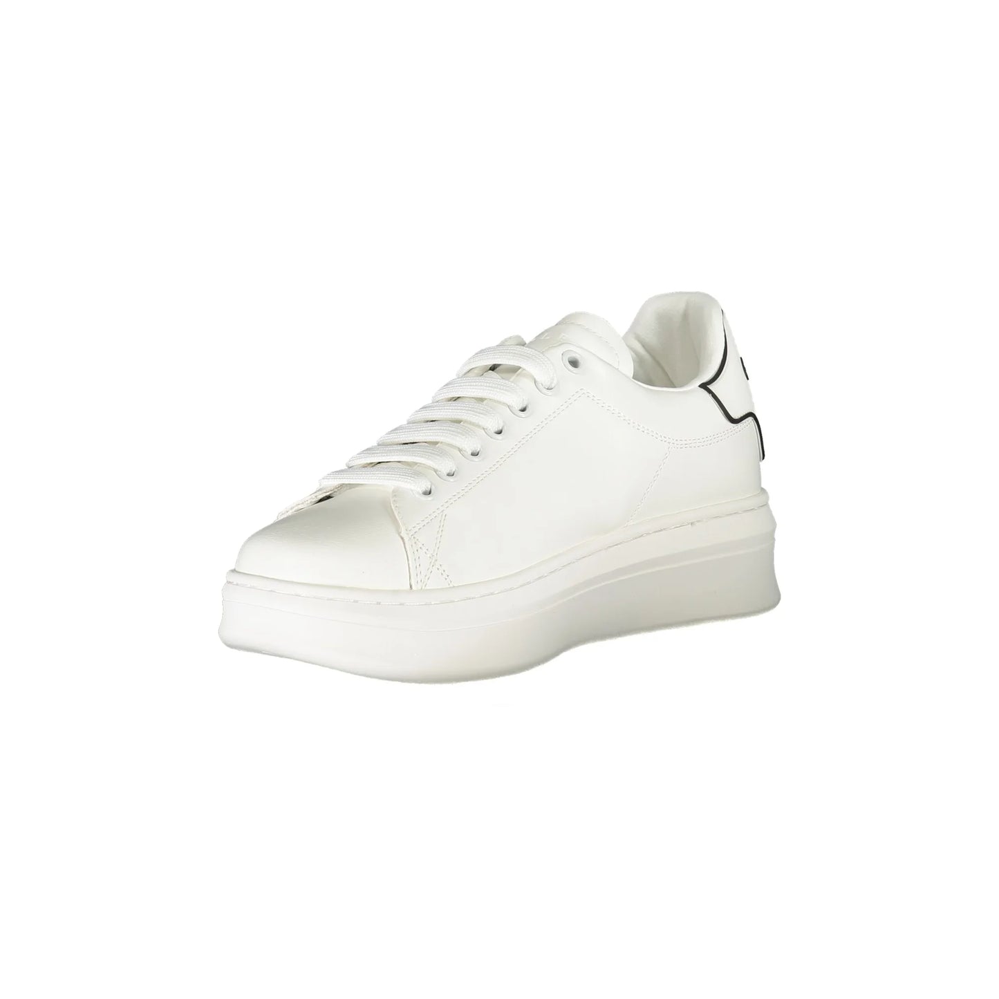 GAELLE PARIS Scarpe Sneakers Donna Bianche con Dettagli a Contrasto bianco - vista 3