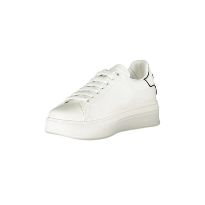 GAELLE PARIS Scarpe Sneakers Donna Bianche con Dettagli a Contrasto bianco - vista 3
