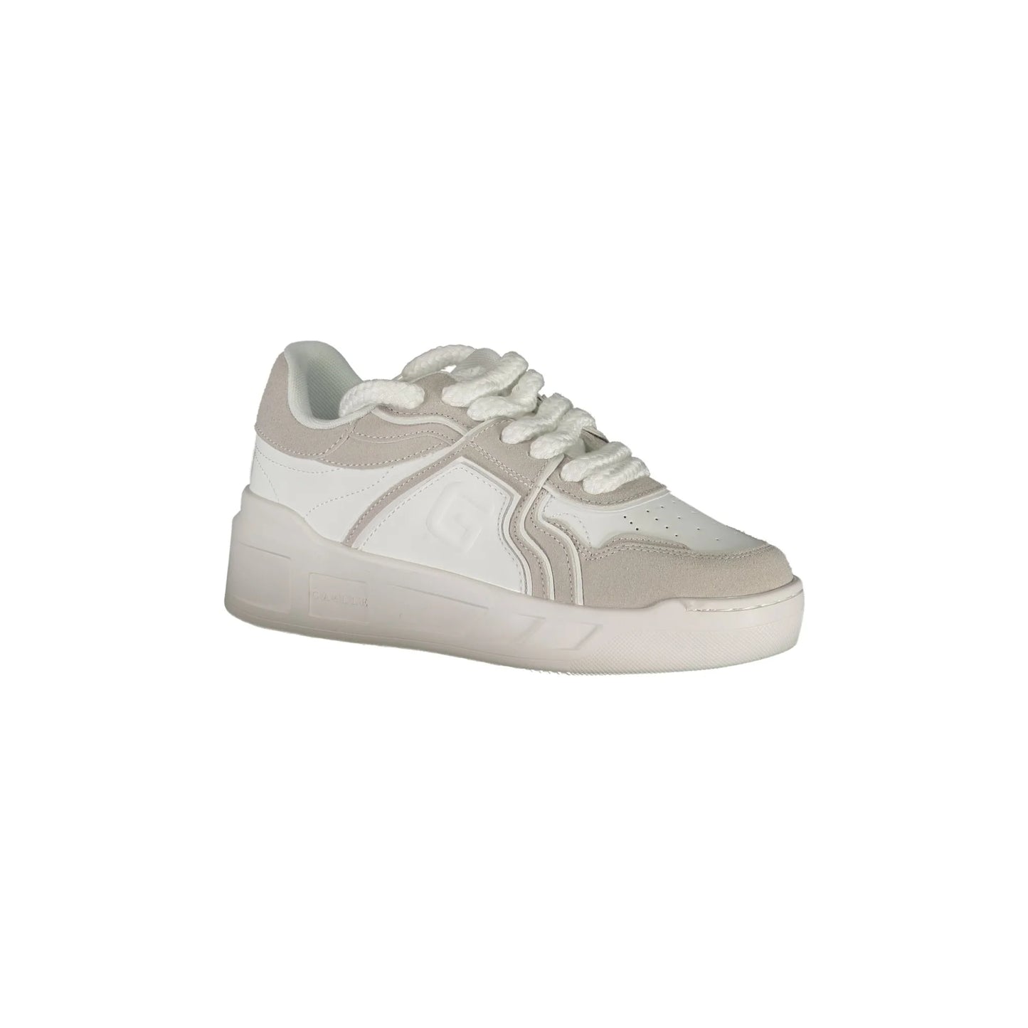 GAELLE PARIS Scarpe Sneakers Donna Bianche con Dettagli a Contrasto bianco - vista 2
