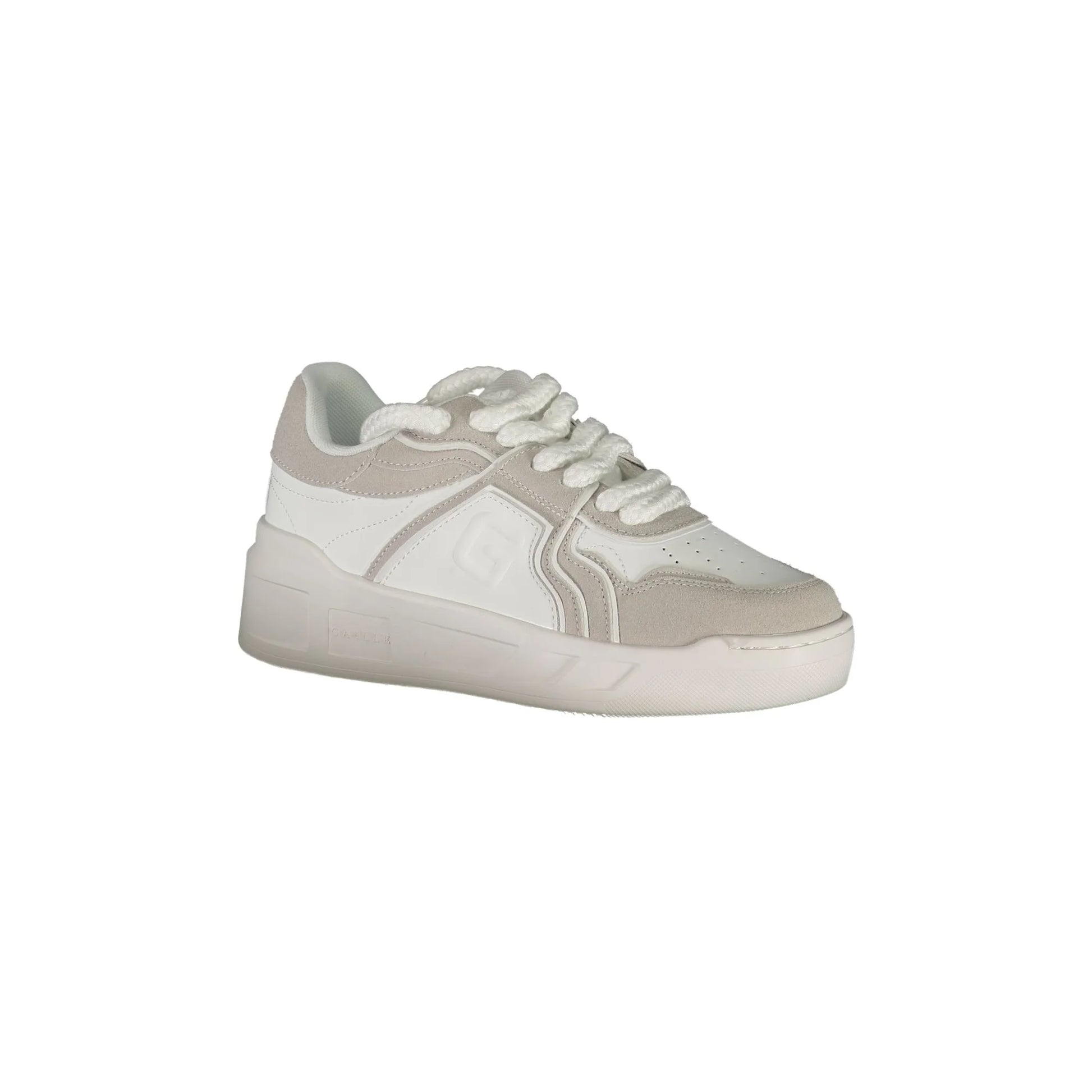 GAELLE PARIS Scarpe Sneakers Donna Bianche con Dettagli a Contrasto bianco - vista 2