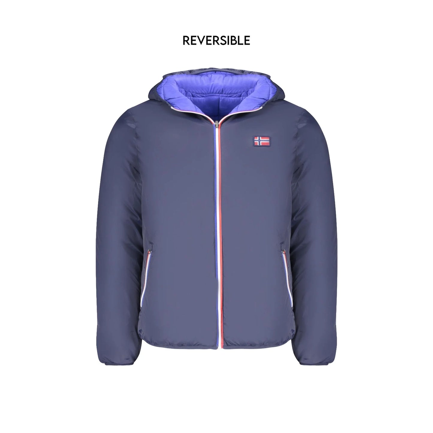 Norway 1963 Giubbotto Uomo Blu Reversibile con Cappuccio Giubbotti e Giacche - foto prodotto