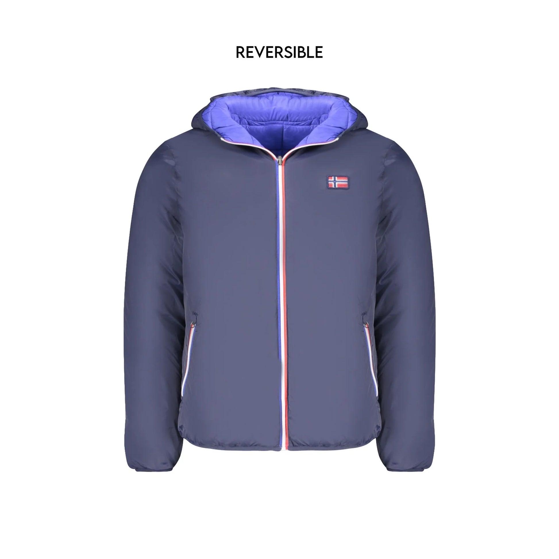 Norway 1963 Giubbotto Uomo Blu Reversibile con Cappuccio Giubbotti e Giacche - foto prodotto