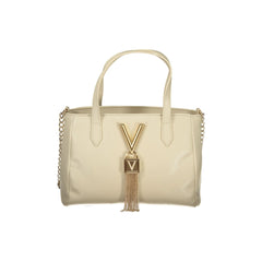 Valentino Bags Τσάντα Χιαστί Γυναικεία Μπεζ Λογότυπο