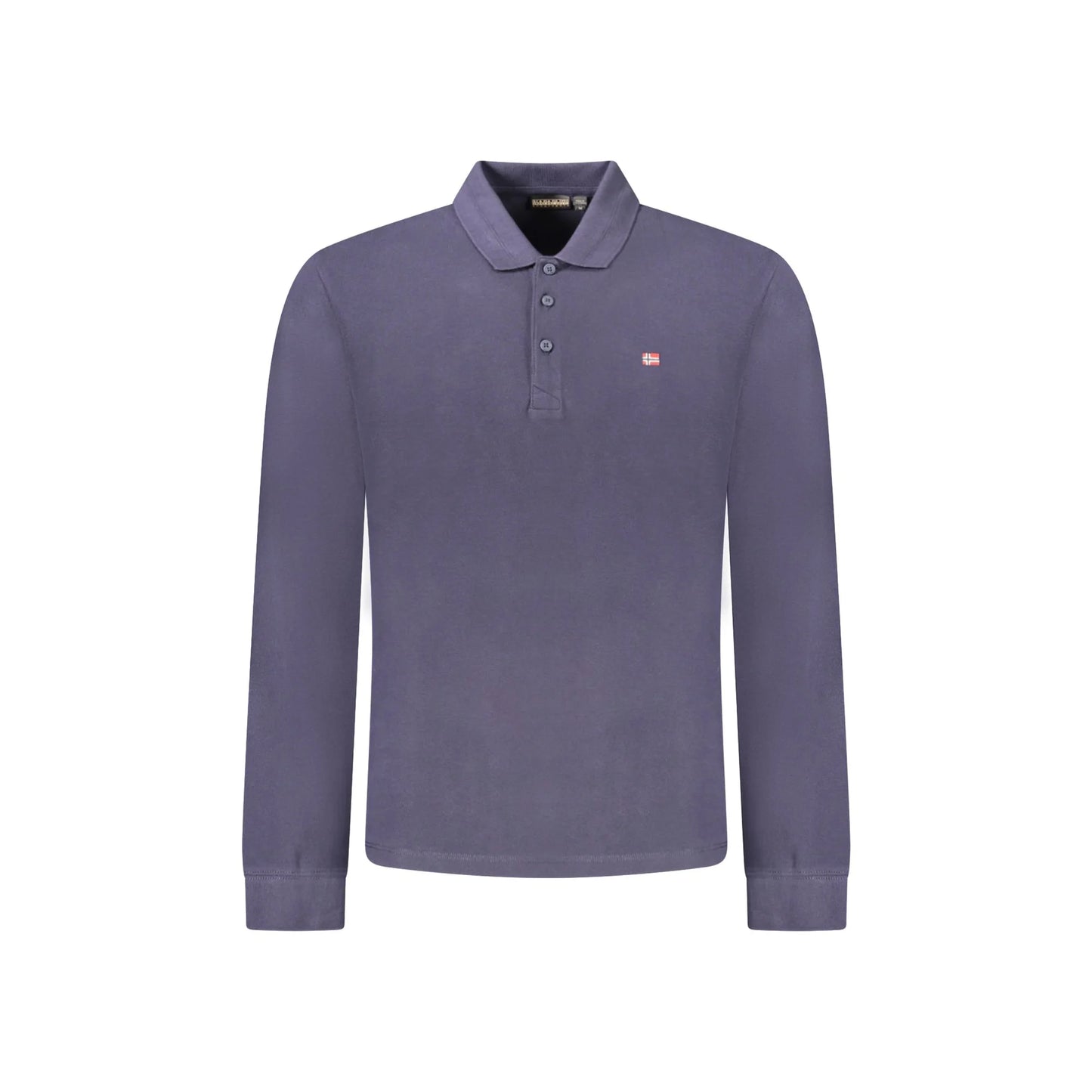 Napapijri Polo Maniche Lunghe Uomo Blu Ricamo - foto prodotto