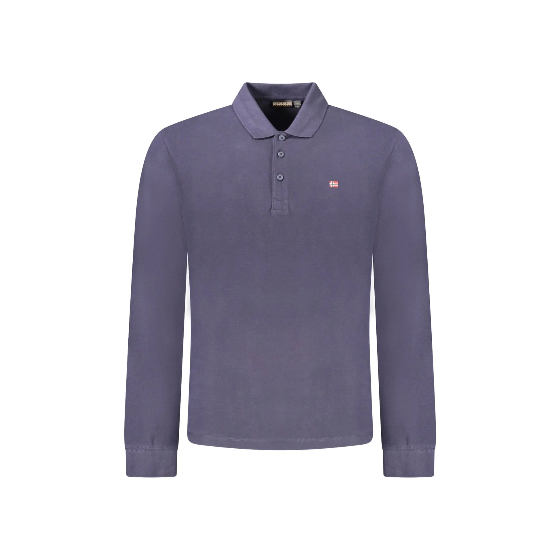 Napapijri Polo Maniche Lunghe Uomo Blu Ricamo - foto prodotto