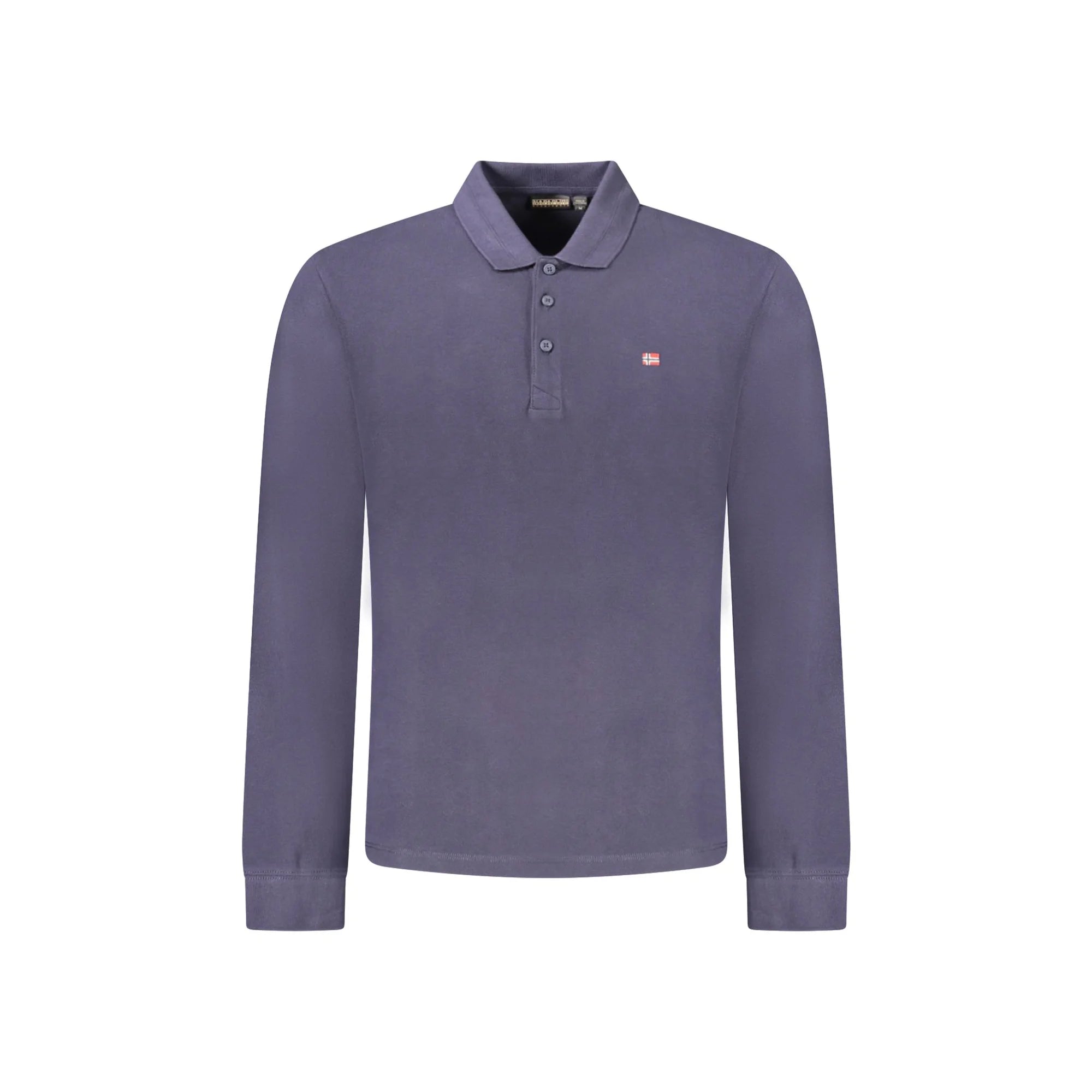 Napapijri Polo Maniche Lunghe Uomo Blu Ricamo - foto prodotto