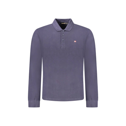 Napapijri Polo Maniche Lunghe Uomo Blu Ricamo - foto prodotto